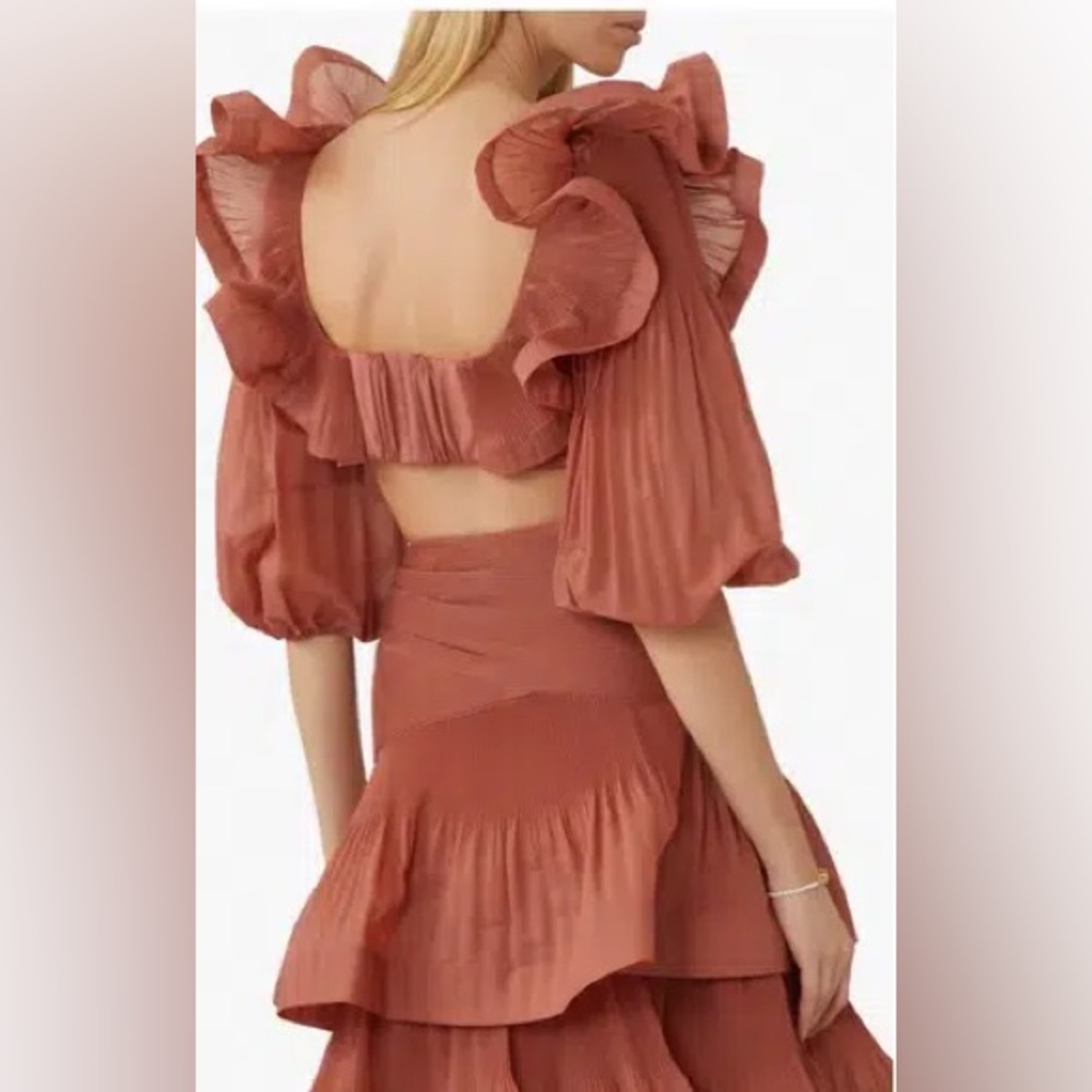 ZIMMERMANN Two-Piece Ruffle Set - Picture 4 of 8